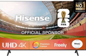 Hisense 50 Direct LED 4K HDR Freely Smart VIDAA OS TV – 50E6QTUK – 2 Year Warranty – With Voucher In App