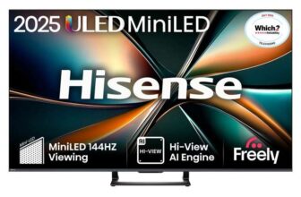 Hisense 75U7QTUK 75 Inch Mini LED 4K UHD Smart TV – 5 year warranty – Discount at Checkout