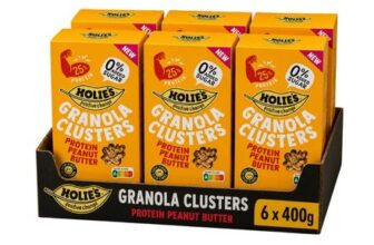 Holies Granola Clusters Peanut Butter Protein 400g