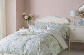 Holly Willoughby Floral Sketch 100% Cotton Duvet Cover and Pillowcase Set – Single