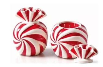 HomeWorx by SlatkinCo Set of 2 Candy Filled Ceramic Candles