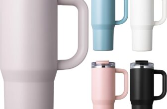 Homealexa Insulated Tumbler 900ml/30oz 304 Stainless Steel, Double Wall Vacuum Design with Leak-Proof Lid and Straw, Perfect for Cold & Iced Beverages Purple