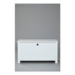 Homelife Jupiter White Ottoman