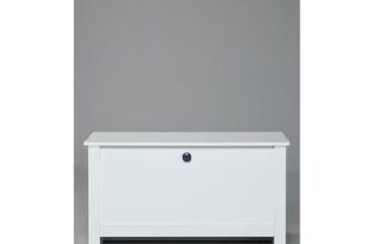 Homelife Jupiter White Ottoman