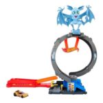 Hot Wheels City Bat Loop Attack Nemesis Toy Car Set
