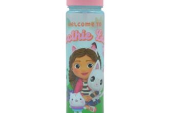 Hox Gabbys Dollshouse Kids Reusable BPA-Free Water Bottle, 600ml