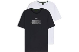 Hugo Boss Two-Pack of Regular-Fit T-Shirts in Stretch Cotton