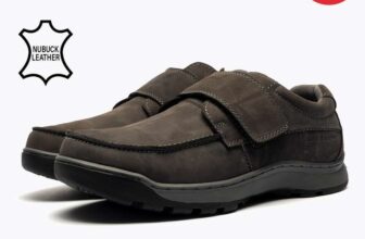 Hush Puppies Original Casper Strap Leather Memory Foam Trainers With Code Free Delivery
