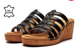 Hush Puppies Willow Wedge Womens Leather Sandals with code