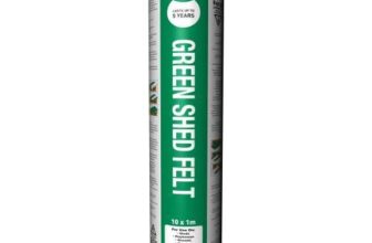IKO Green Shed Felt – 10 x 1m , Free C&C