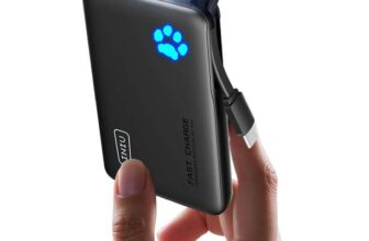 INIU Power Bank, Smaller & Lighter 10000mAh 20W Fast Charging with USB C Cable & Flashlight Portable Charger – Sold by SimpleLife LLC / FBA