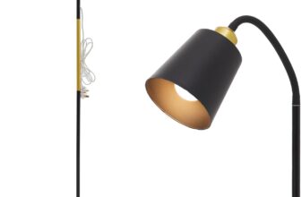 INMOZATA Floor Lamp, Retro Arch Standing Lamp, Adjustable Head Reading Floor Lamps for Living Room, Bedroom, Office, E27 Socket