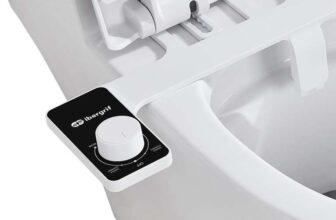 Ibergrif M41050 Bidet Attachment for Toilet UK, Non-Electric Cold Water Bidet Toilet Seat Attachment with Pressure Controls