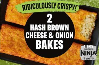 Iceland Ridiculously Crispy 2 Hash Brown Cheese & Onion Bakes 260g – Online Exclusive