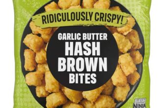 Iceland Ridiculously Crispy Garlic Butter Hash Brown Bites 700g