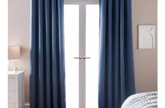 Indigo OHS Pair of Thermal Ready Made Eyelet Blackout Curtains