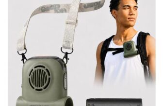 InoKraft Trail Clip-on Fan, Small Rechargeable Personal Fan