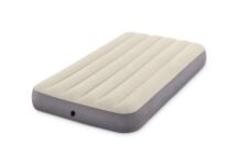 Intex Twin Dura-Beam Series Single High Airbed – Taupe/Grey