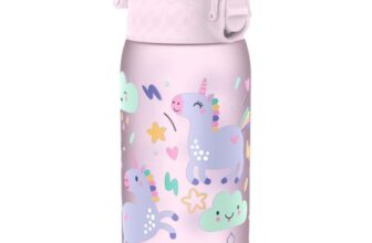 Ion8 Small Water Bottle, Leak Proof, Secure Lock, Dishwasher Safe 350ml