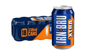 Irn-Bru Xtra Extra Taste No Sugar – 8 X 330ml Cans