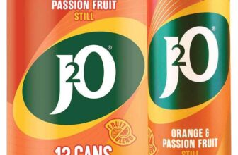 J2O Orange & Passion Fruit 12 250ml Cans