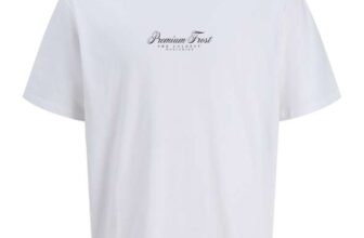JACK & JONES Cotton Jormarina Tee SS Crew Neck Tg, Bright White, Medium