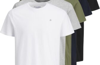 JACK & JONES Mens Noa T-Shirt Plus Size Short Sleeve Cotton