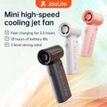 JISULIFE Handheld Turbo Fan with 5,000 mAh Battery – New Customer Price w/code – Sold by JISULIFE Official Store