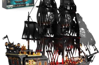 JMBricklayer Black Pearl Pirate Ship Building Block Set with Lights, 1713-Piece – Sold by JMBricklayer / FBA