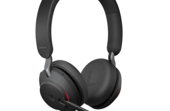Jabra Evolve2 40 SE Wired Noise-Cancelling Stereo Headset With 3-Microphone Call Technology and USB-A Cable