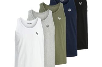 Jack and Jones Mens 5 Tank Vests