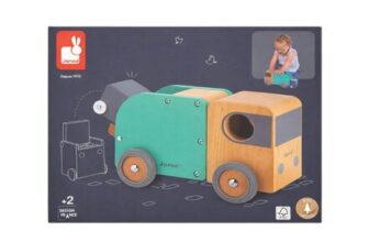 Janod Bolid Range, Wooden Bin Lorry With Magnetic Bin