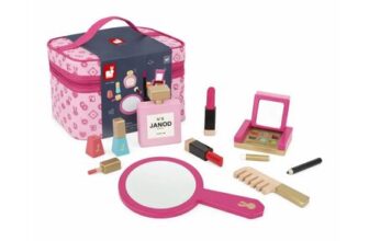 Janod Ptite Miss, Childrens Vanity Case – Pretend Play Makeup Set