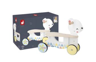 Janod Pure Bear Wooden Ride-On Carrier For 12 Months Plus