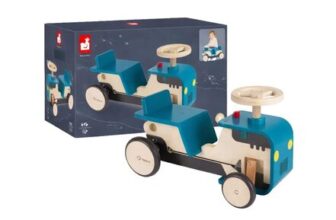 Janod Wooden Ride-on Tractor, for Little Farmers Aged1218 Months & Upwards