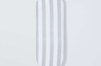 John Lewis Ironing Board Cover, Grey Stripe, S – £2.95 C&C
