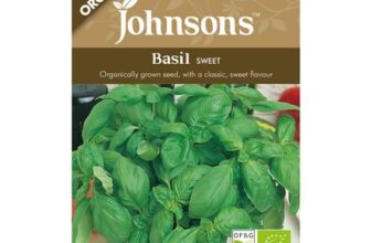 Johnsons Organic Sweet Basil Seeds Packet