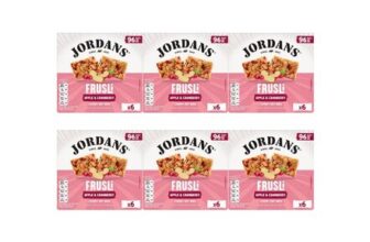 Jordans Cranberry & Apple Frusli Bar 6 X 6pk
