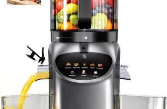 Juicer Machine, 4-In-1 Cold Press Juicer,Smart Touch Masticating Juicers, 6.5 Extra Large Chute, 120oz Capacity For Whole Fruits, Easy To Clean, Extractor Machine For Making Nut Mike, Sorbet,Juice