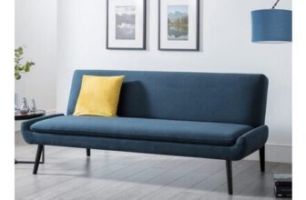 Julian Bowen 3 Seater Blue Gaudi Sofa Bed