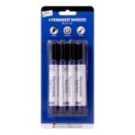 Just stationery Chisel Tip Permanent Marker – Black (Pack of 4) 1156