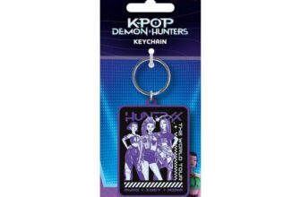 K-Pop Demon Hunters Huntrix Group PVC Keyring, Official Merchandise