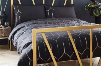 KINGSIZE Joanna Hope Grace Gold Metal Bed Frame