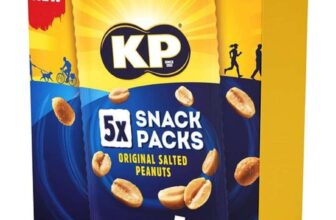 KP Nuts – ORIGINAL SALTED Peanuts – Multipack of 5 x 30g Snack Bags at checkout – £1.6 S&S