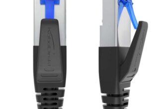 KabelDirekt Cat 7 Network Cable 2x 1m 10 Gigabit LAN Cord & Ethernet Cable