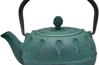 Karaca Greenish Teapot 600 ml, Cast Iron Teapot, Turkish Tea Kettle, Teapot, Authentic Japanese Style