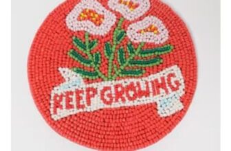 Keep Growing Beaded Coaster