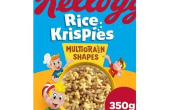 Kelloggs Rice Krispies Multigrain Shapes Breakfast Cereal 350g