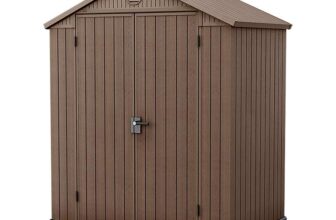 Keter Darwin 6 ft. W x 4 ft. D Double Door Apex Outdoor Garden Shed (£279 with blue light prepaid card)