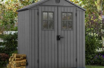Keter Evotech 6ft 2 x 4ft Storage Shed with Heavy-Duty Flooring & Victorian Style Windows